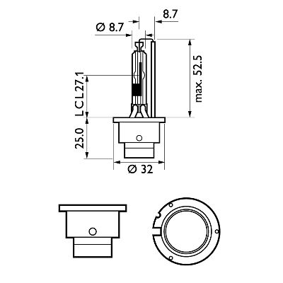 Philips Gloeilamp, verstraler 85126WHV2S1