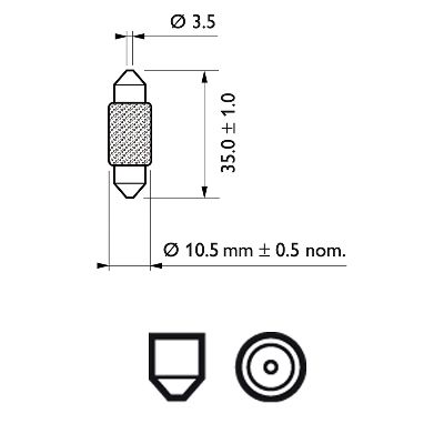 Philips Gloeilamp, interieurverlichting 12854CP