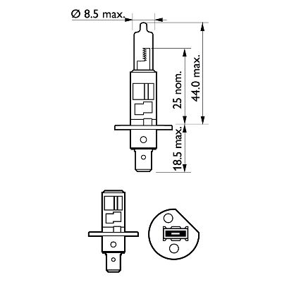 Philips Gloeilamp, bochtenlicht 12258LLECOB1