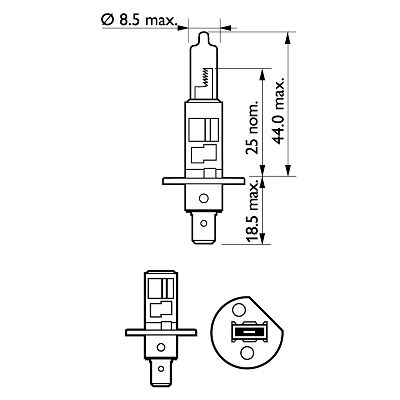 Philips Gloeilamp, bochtenlicht 12258PRB1