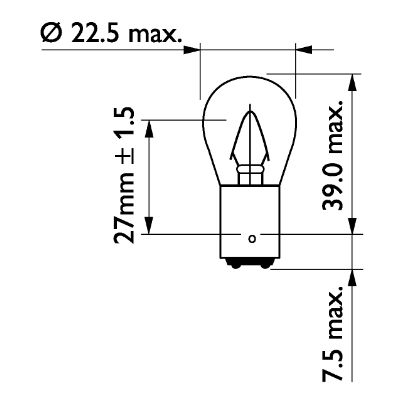 Philips Gloeilamp, derde remlicht 13402CP