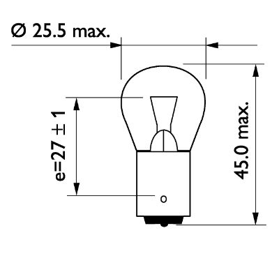 Philips Gloeilamp, derde remlicht 13445CP