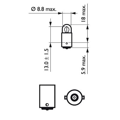 Philips Gloeilamp, deur licht 12913CP