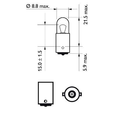 Philips Gloeilamp, instaplicht 12929CP