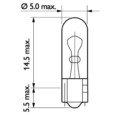 Philips Gloeilamp, instrumentenverlichting 13974CP