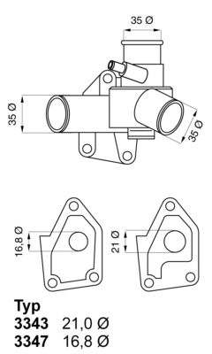 Thermostaat Wahler 3343.80D