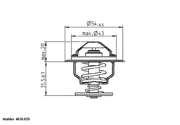 Thermostaat Wahler 4820.87D