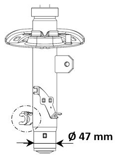 Schokdemper KYB 3338013