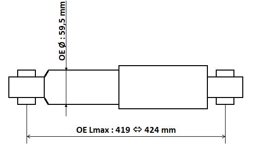 Schokdemper KYB 3450001