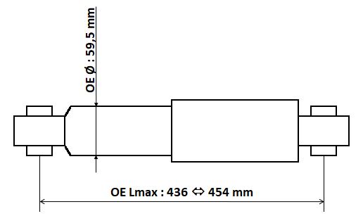 Schokdemper KYB 3450003