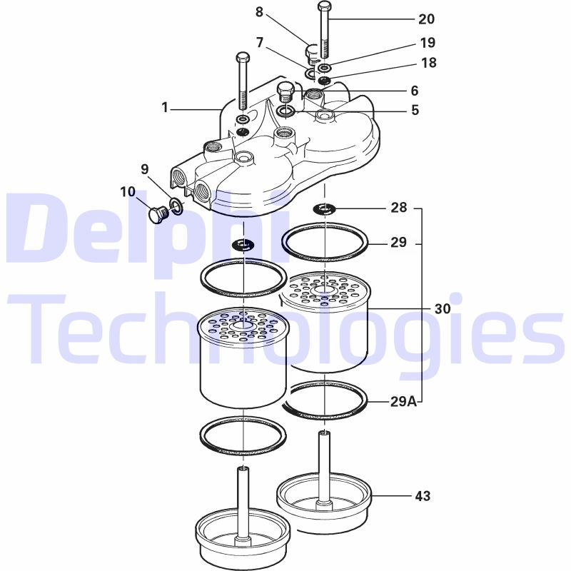 Brandstoffilter Delphi Diesel 5845B150