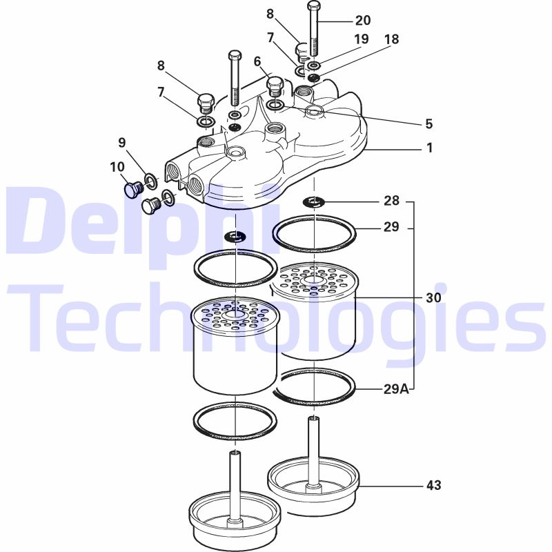 Brandstoffilter Delphi Diesel 5848B020