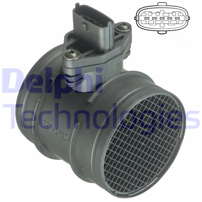 Luchtmassameter Delphi Diesel AF10363-12B1