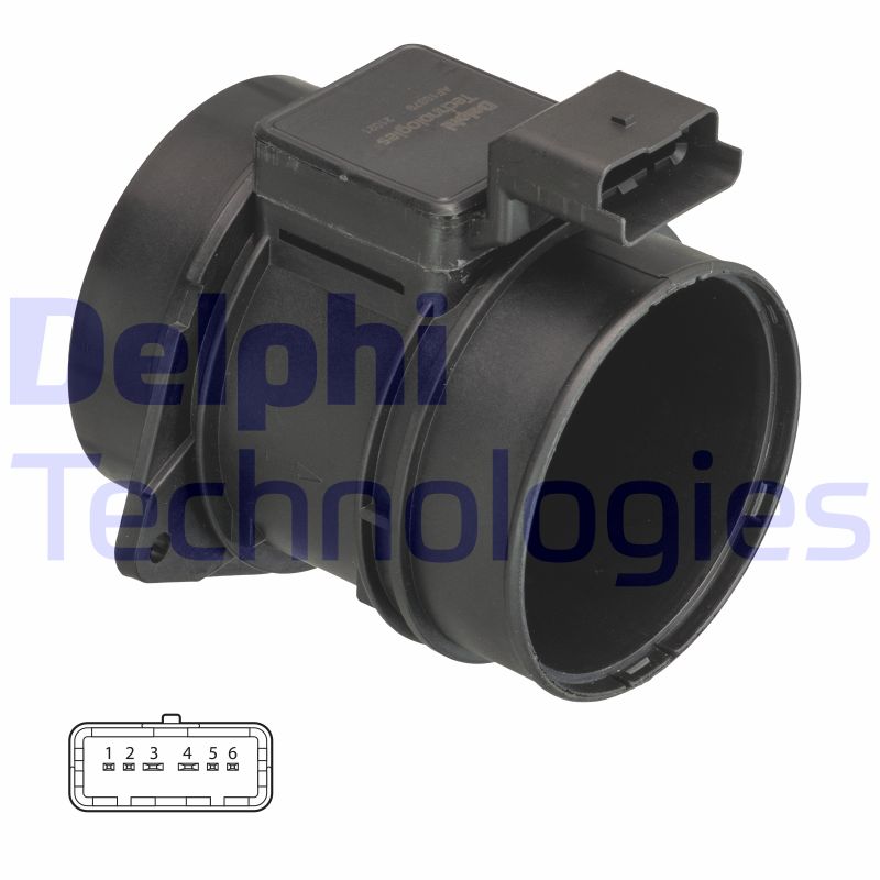 Luchtmassameter Delphi Diesel AF10379-12B1