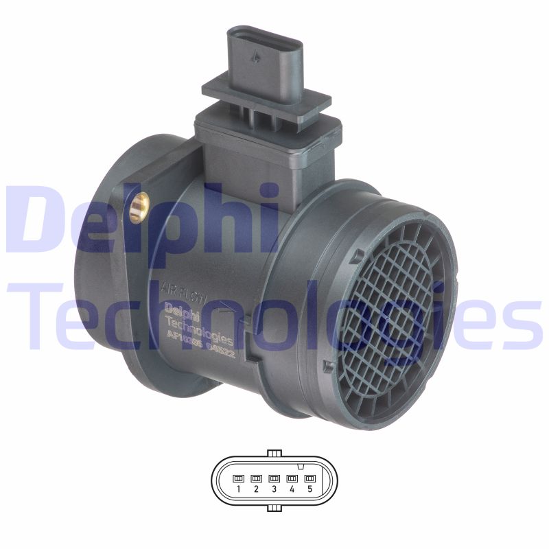 Luchtmassameter Delphi Diesel AF10395-12B1