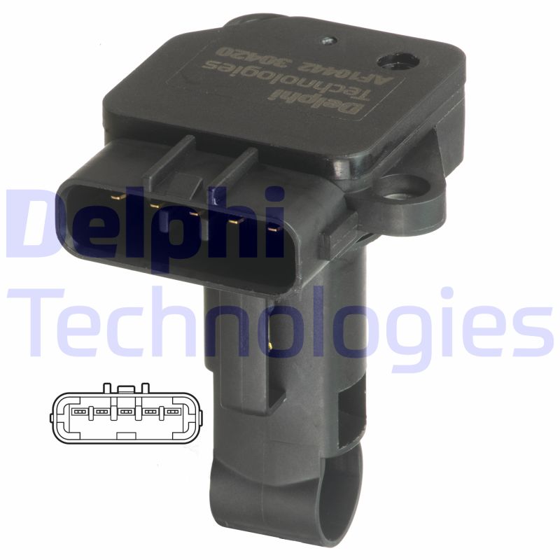 Luchtmassameter Delphi Diesel AF10422-12B1
