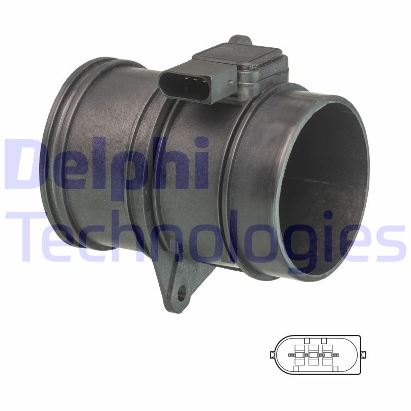 Luchtmassameter Delphi Diesel AF10630-12B1