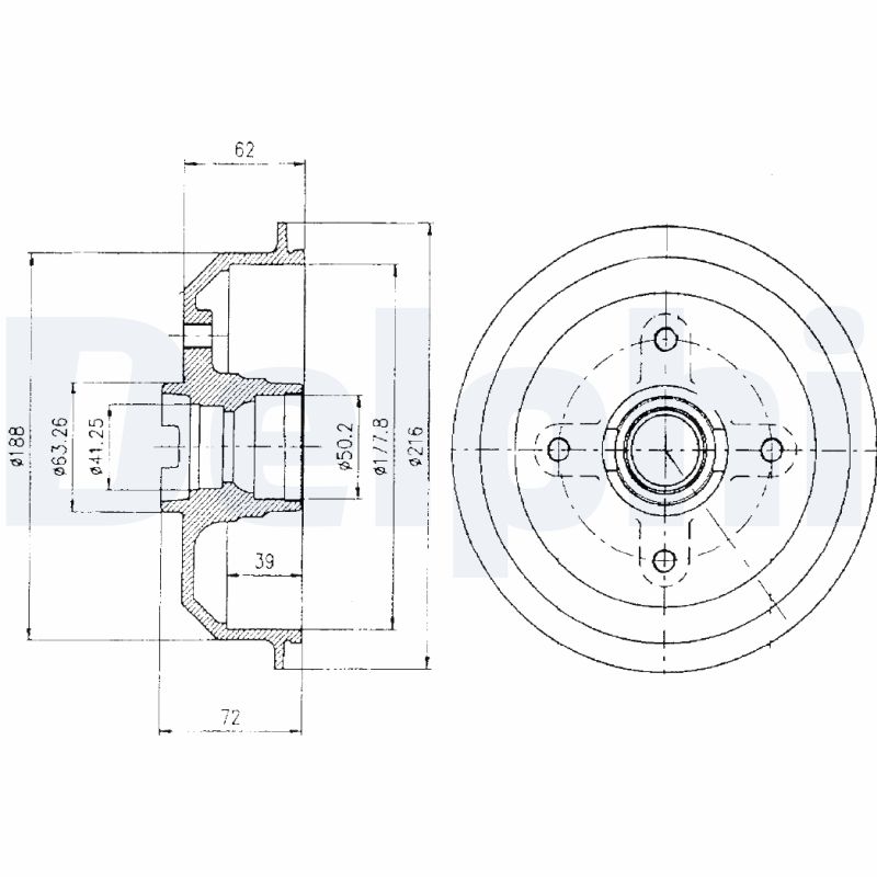 Remtrommel Delphi Diesel BF107