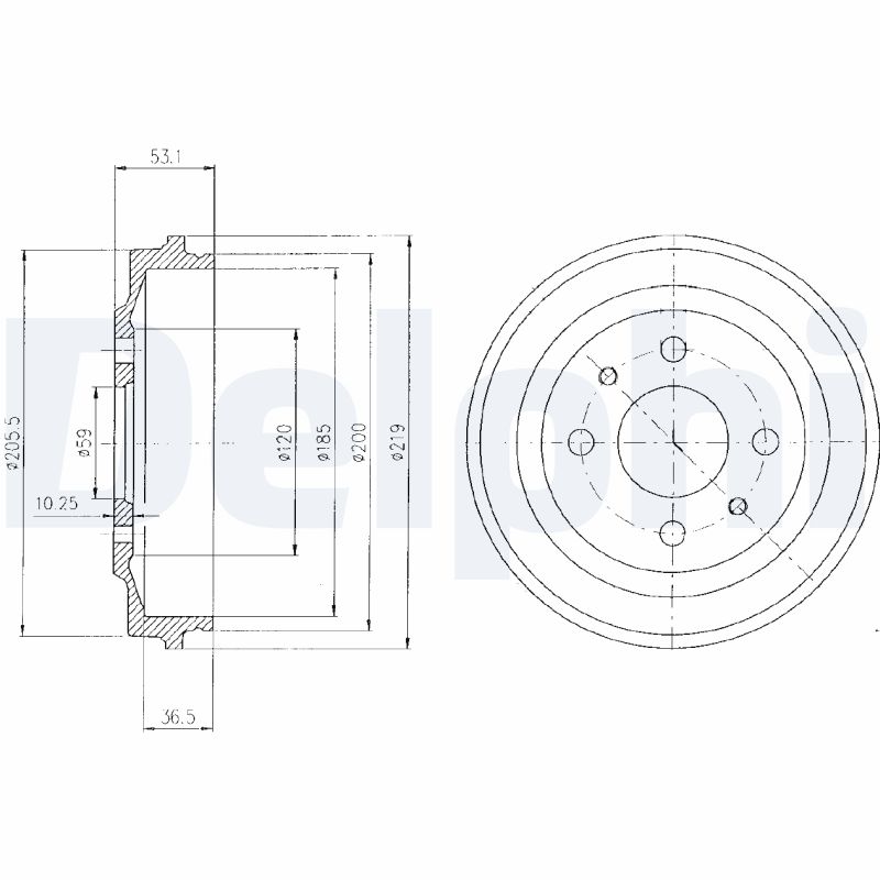 Remtrommel Delphi Diesel BF136