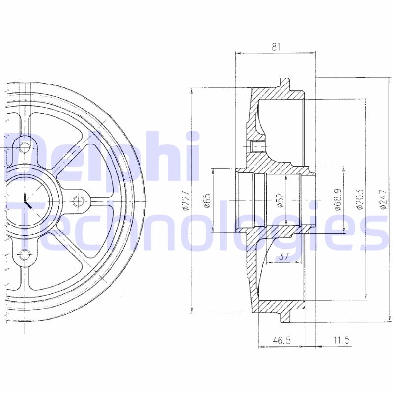 Remtrommel Delphi Diesel BF393