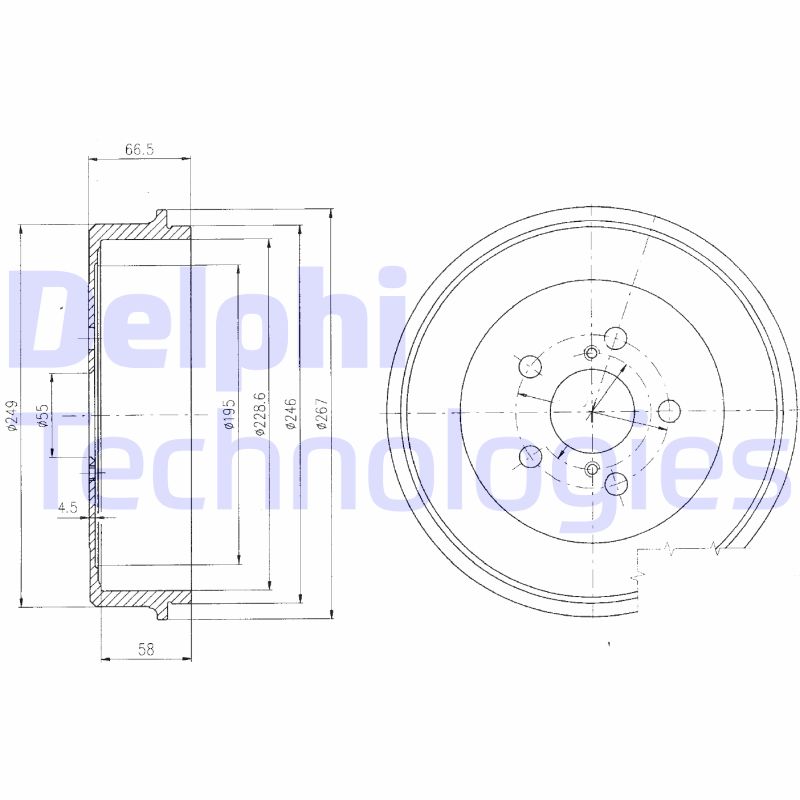 Remtrommel Delphi Diesel BF405