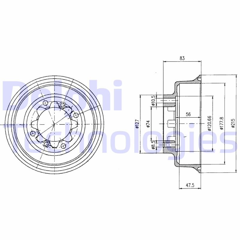 Remtrommel Delphi Diesel BF43