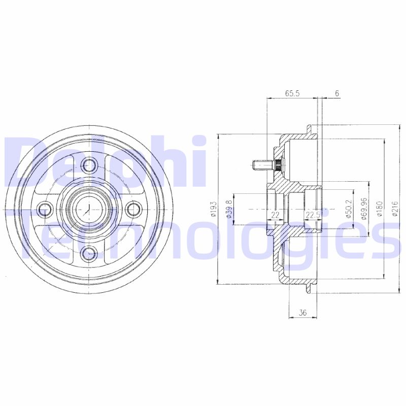 Remtrommel Delphi Diesel BF434