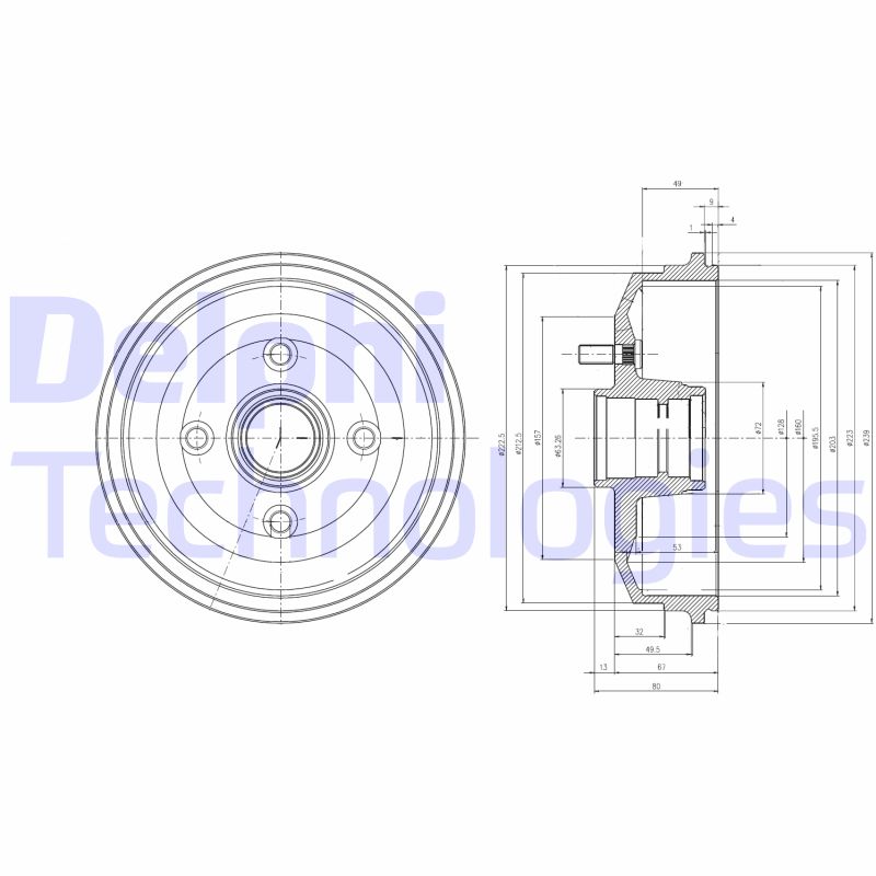 Remtrommel Delphi Diesel BF468