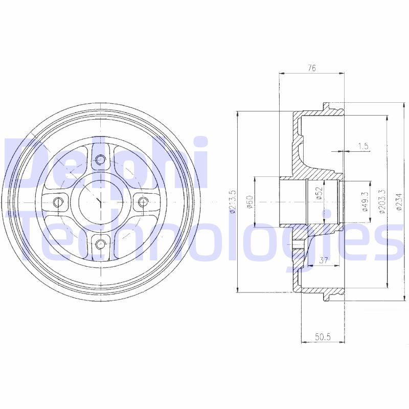 Remtrommel Delphi Diesel BF480