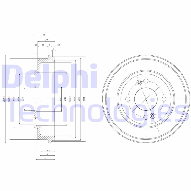 Remtrommel Delphi Diesel BF517