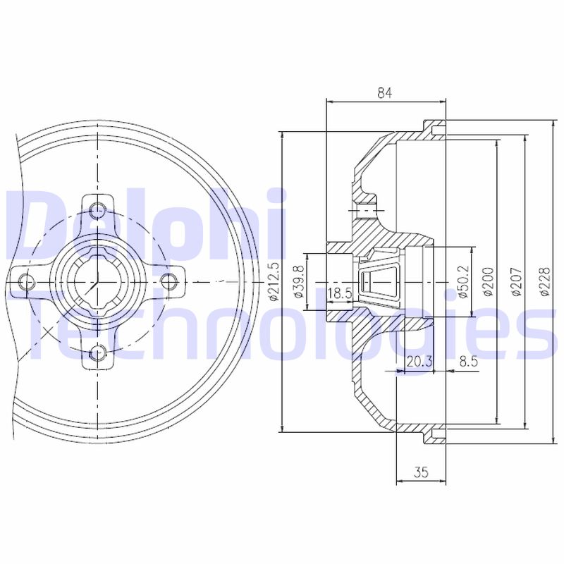 Remtrommel Delphi Diesel BFR111