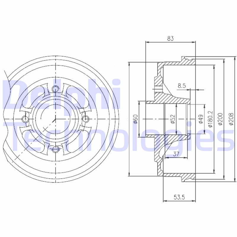 Remtrommel Delphi Diesel BFR272