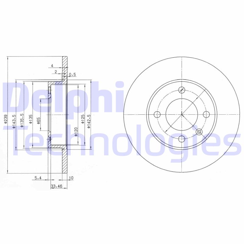 Remschijven Delphi Diesel BG2117