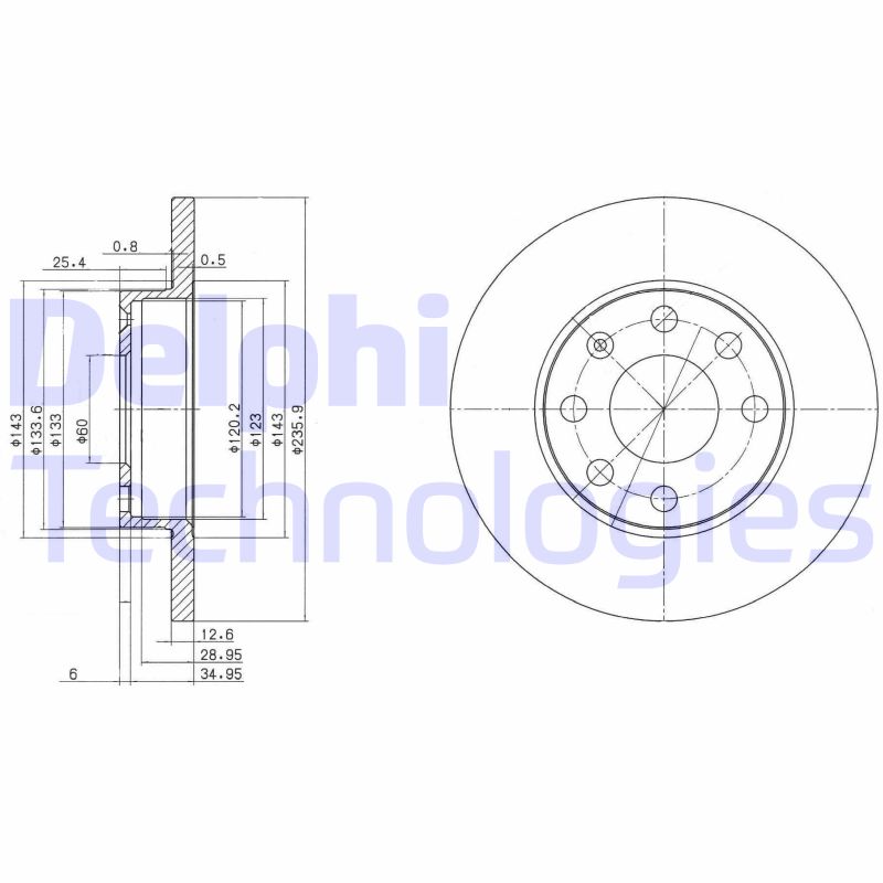 Remschijven Delphi Diesel BG2148