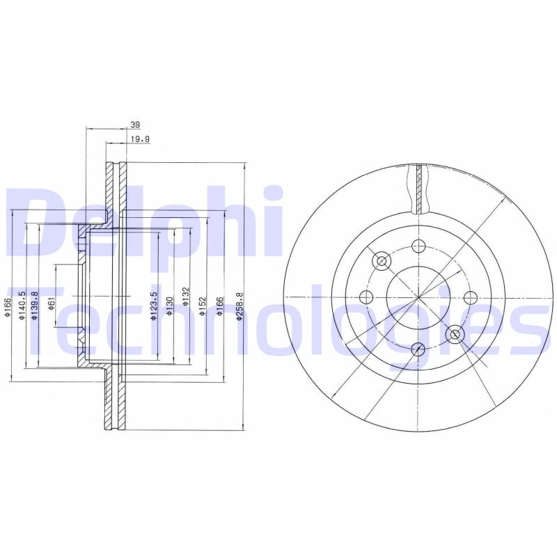 Remschijven Delphi Diesel BG2283