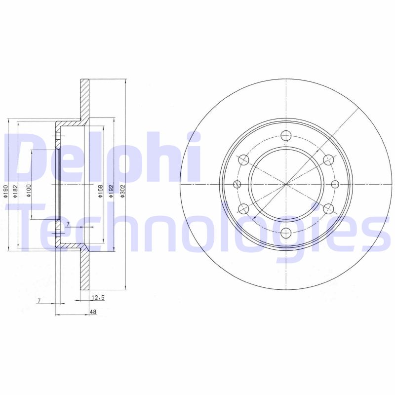 Remschijven Delphi Diesel BG2325