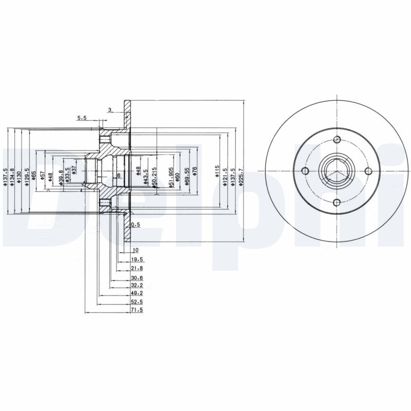 Remschijven Delphi Diesel BG2389