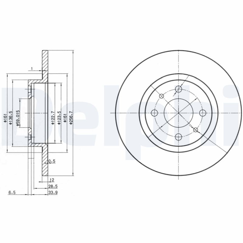 Remschijven Delphi Diesel BG2411