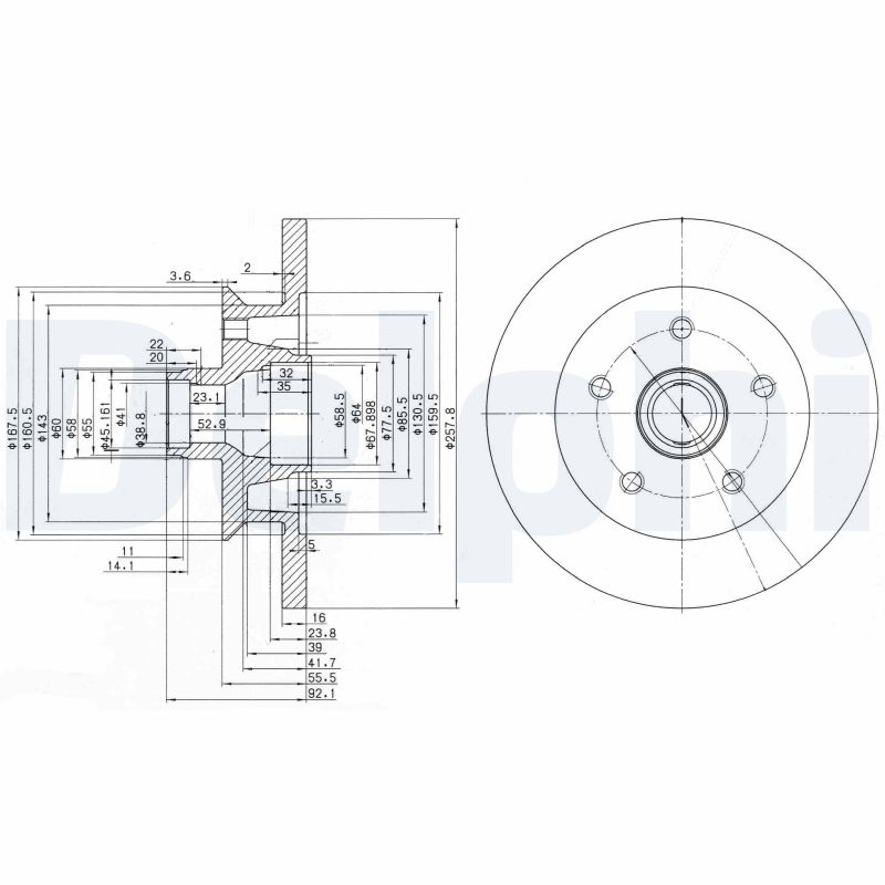 Remschijven Delphi Diesel BG2468