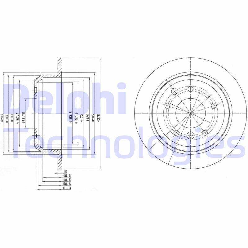 Remschijven Delphi Diesel BG2515