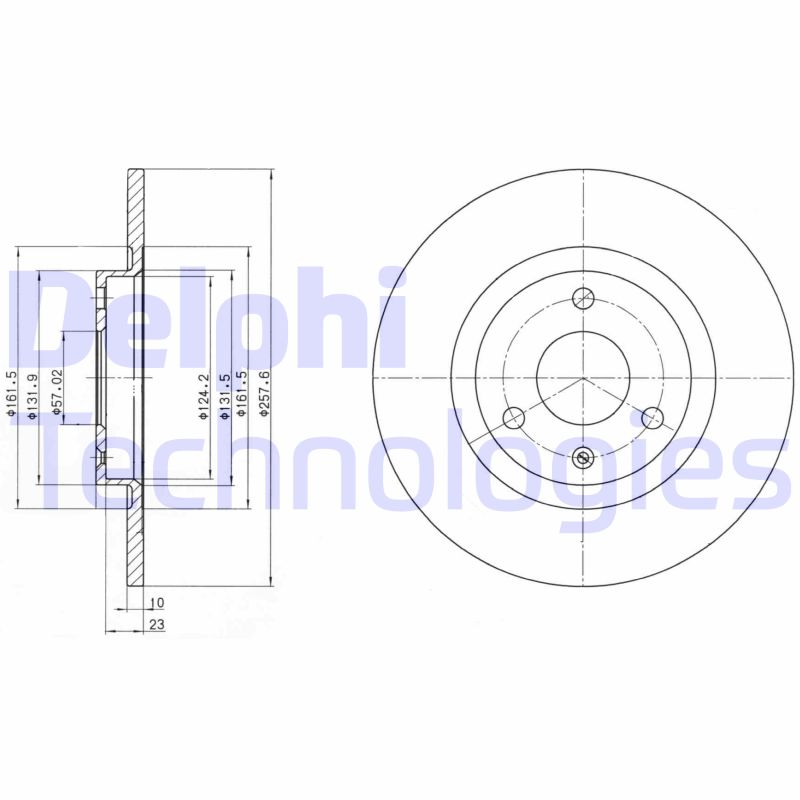 Remschijven Delphi Diesel BG2527