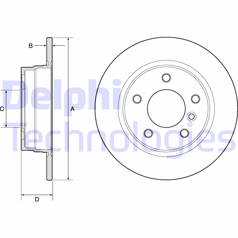 Remschijven Delphi Diesel BG2624