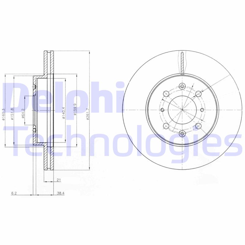 Remschijven Delphi Diesel BG2759