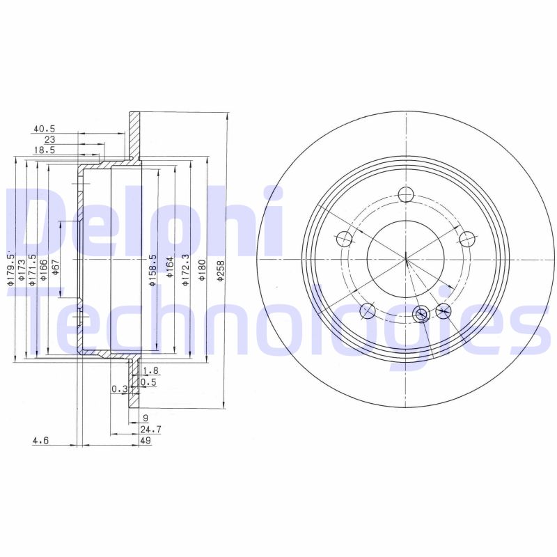 Remschijven Delphi Diesel BG2761