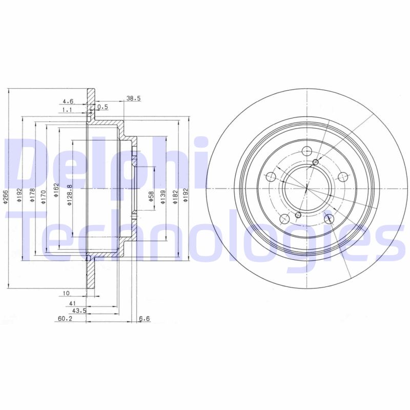 Remschijven Delphi Diesel BG2826