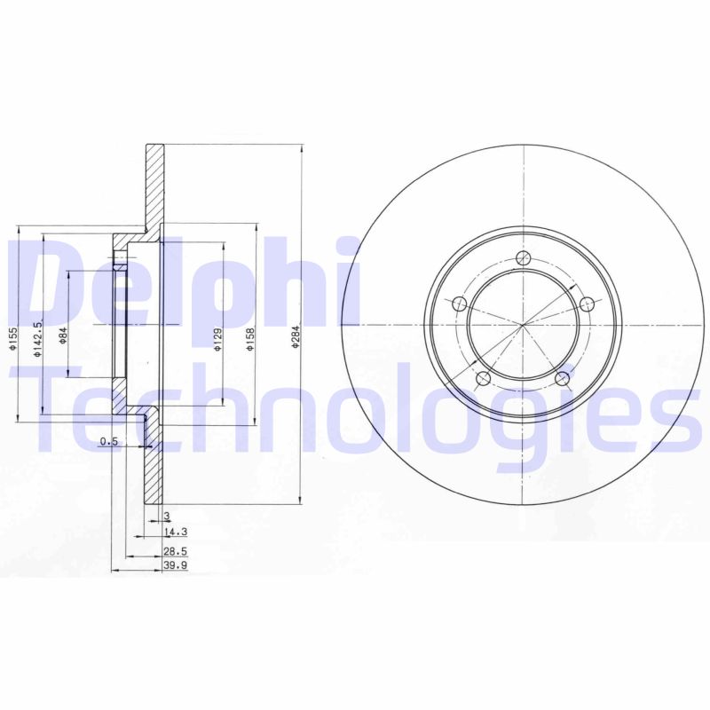 Remschijven Delphi Diesel BG2902