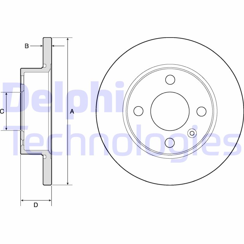 Remschijven Delphi Diesel BG2909