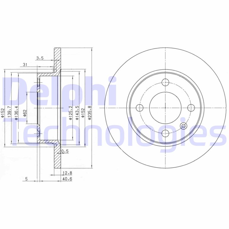 Remschijven Delphi Diesel BG2910C
