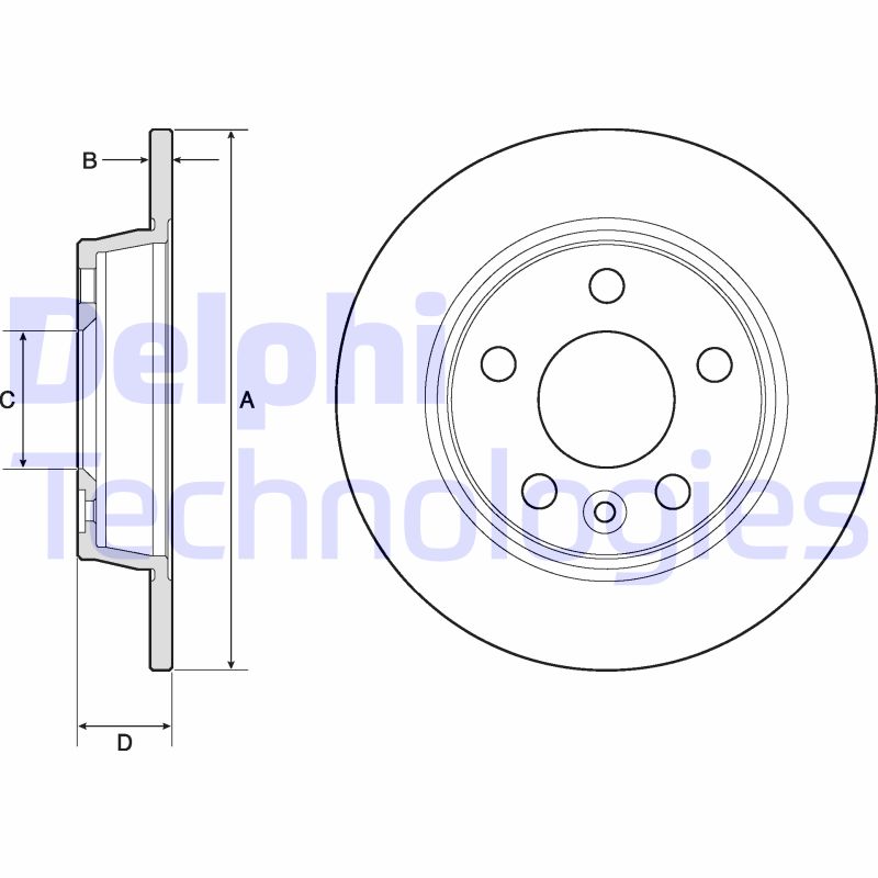 Remschijven Delphi Diesel BG3026