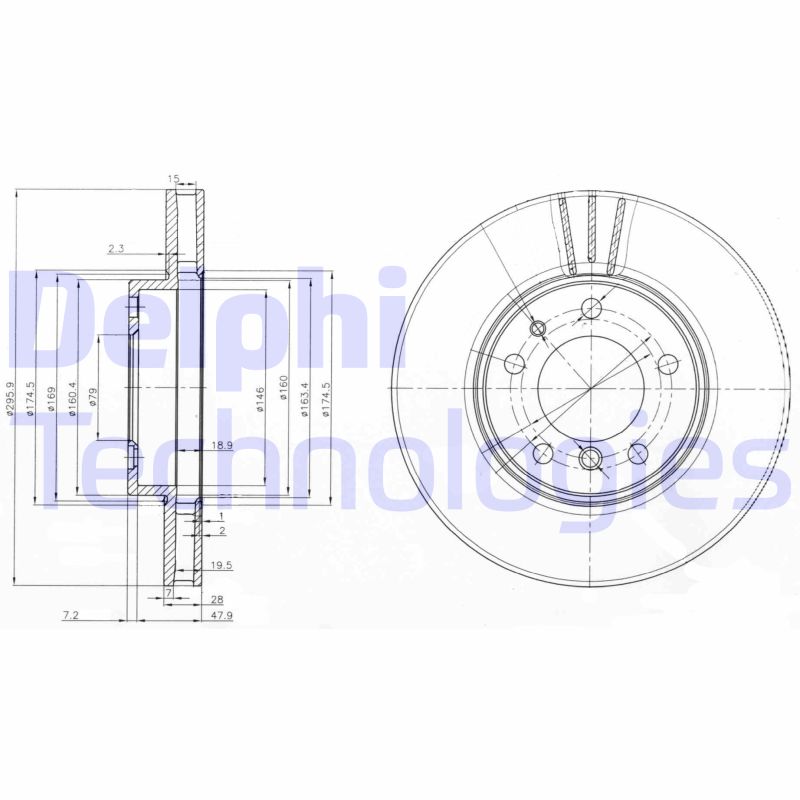 Remschijven Delphi Diesel BG3037